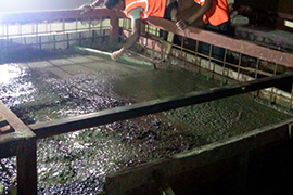 Dock concrete